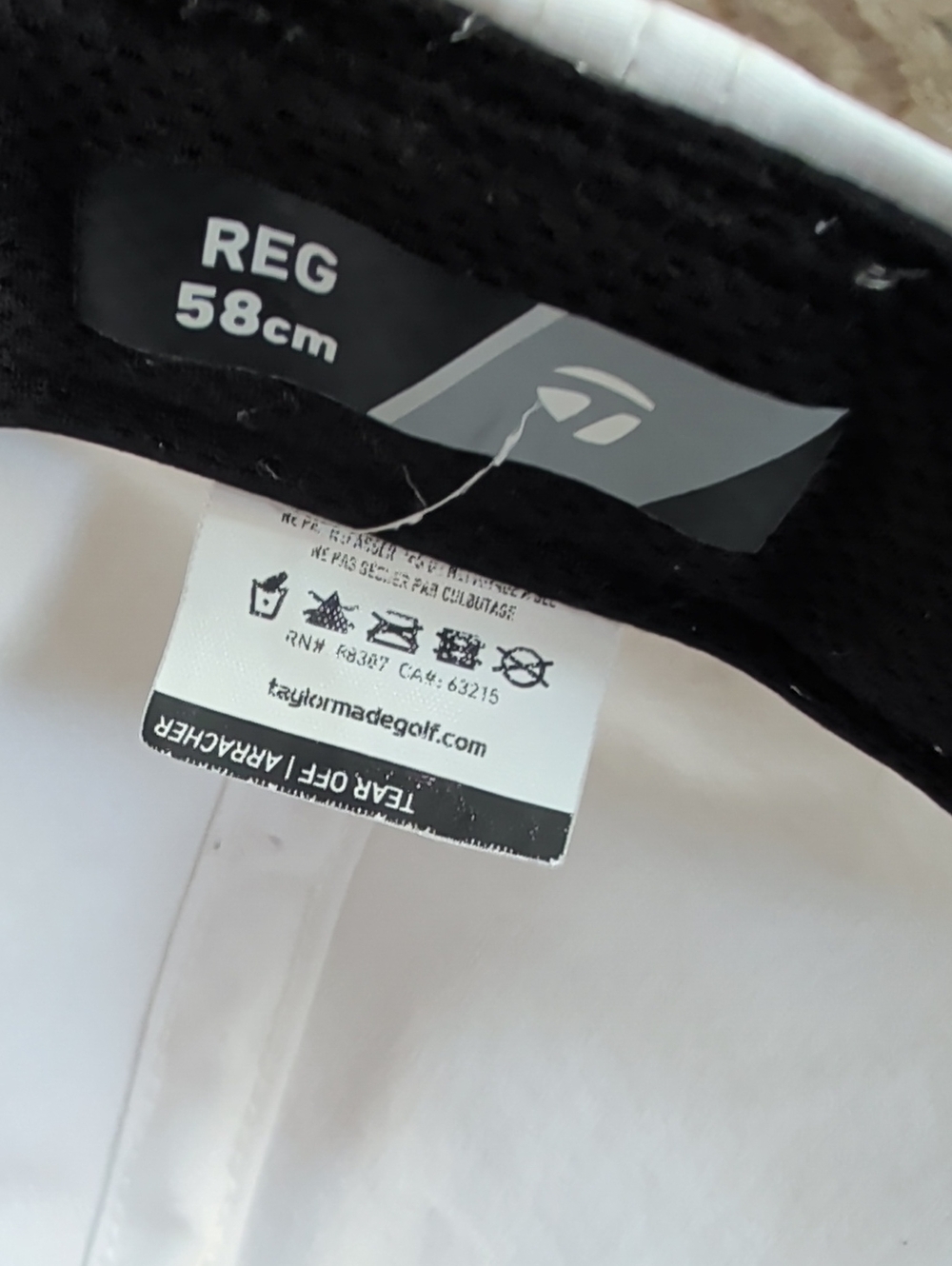 TaylorMade Horizon Fermi White Golf Cap - Men's Performance Hat - Picture 6 of 8